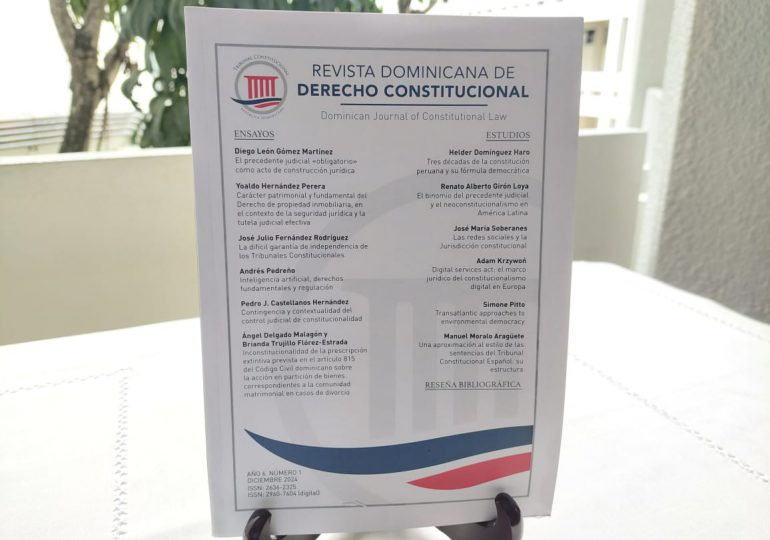 Tribunal Constitucional pone en circulación Anuario Institucional 2023 y Revista Dominicana de Derecho Constitucional