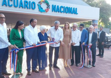 Presidente Abinader inaugura primera etapa de remozamiento del Acuario Nacional