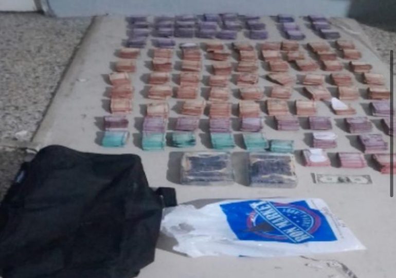 Policía Nacional y MP ocupan dos kilos de presunta cocaína y dinero en efectivo en operativo preventivo en Villa Duarte