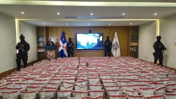 DNCD decomisa mayor cargamento de cocaína en historia de la República Dominicana