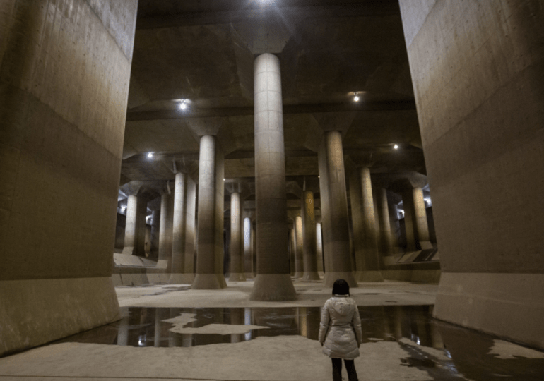 La monumental catedral subterránea que protege Tokio de las inundaciones