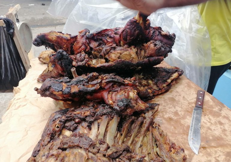 Entre 500 y 600 pesos se vende la libra de cerdo asado este 31 de diciembre