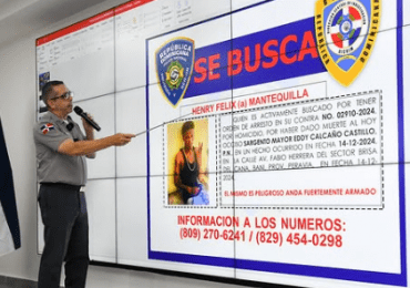 PN emite alerta contra presunto delincuente "Mantequilla", acusado de homicidio de sargento mayor en Baní