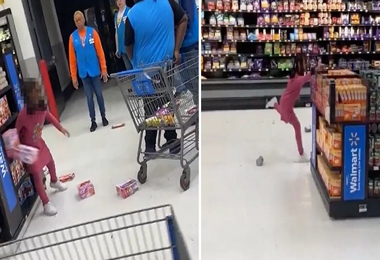 Niña desata caos en Walmart y se vuelve viral: "¿Dónde estaba su madre?"