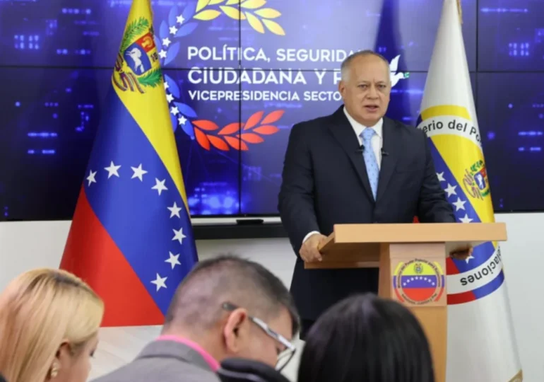 Video: Diosdado Cabello revela detención de más de 120 extranjeros por "actos terroristas" en Venezuela