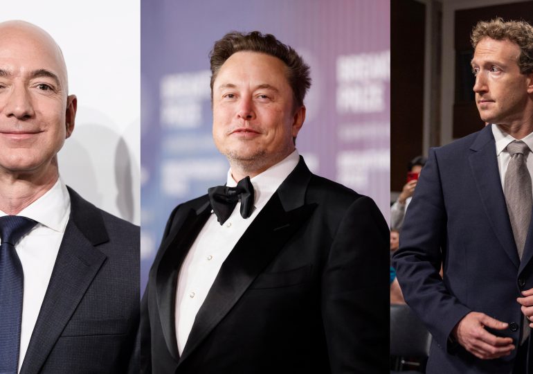 Musk, Bezos y Zuckerberg estarán presentes en el acto de investidura de Trump