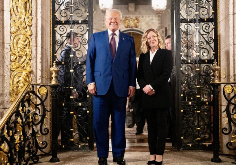 Primera Ministra italiana Giorgia Meloni visita a Trump en Mar-a-Lago