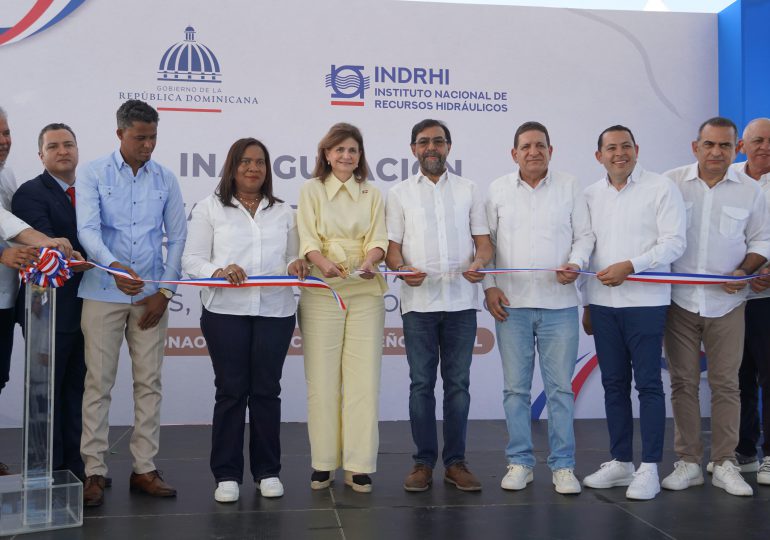 Gobierno inaugura obras hidráulicas para la protección de familias en sectores de Monseñor Nouel