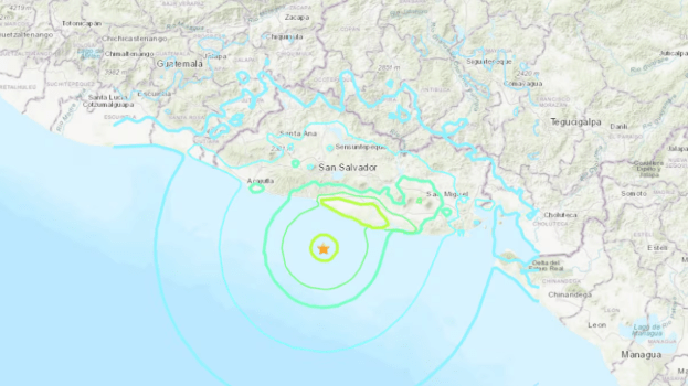 Sismo de magnitud 6,2 estremece El Salvador, Guatemala y Nicaragua sin víctimas ni daños