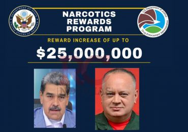 EEUU ofrece 25,000 dólares por captura de Maduro y Diosdado, y US$15,000 por Vladimir Padrino.