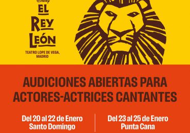 La exitosa producción del gran musical “El Rey León” en Madrid convoca audiciones en República Dominicana