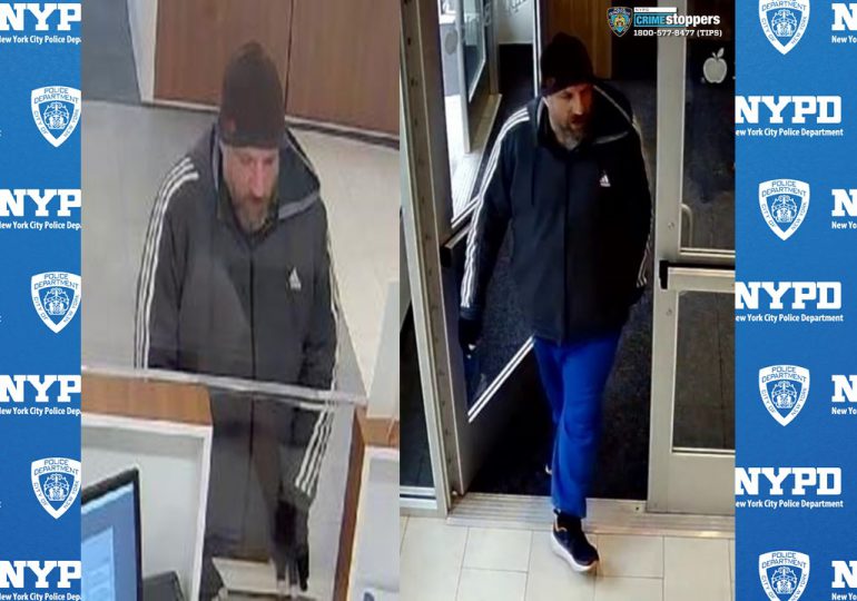 Delincuente roba tres bancos en El Bronx en menos de 25 horas y escapa con $3,400