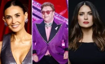 Elton John, Demi Moore y Salma Hayek figuran entre los presentadores de los Globos de Oro