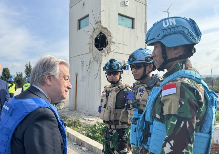 Guterres pide acabar con la "ocupación" israelí en la zona de los cascos azules en Líbano