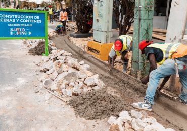 ADN avanza en construcción de aceras y contenes que abarcará 21 sectores; inicia trabajos en Naco y Renacimiento