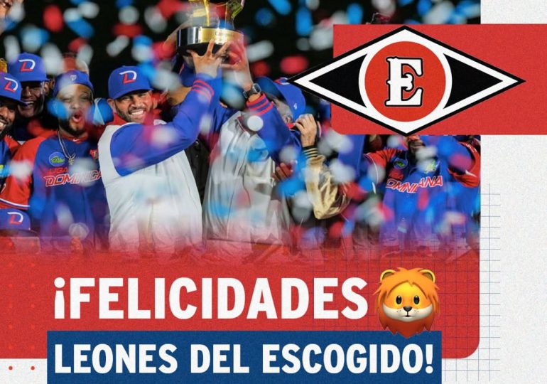 Presidente Abinader y vicepresidenta Peña felicitan a los Leones del Escogido por título en la Serie del Caribe 2025