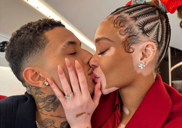 Así fue la romántica forma en la que se comprometieron Kyle Kuzma y Winnie Harlow en las Islas Turcas y Caicos