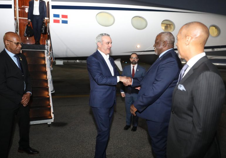 Presidente Abinader llega a Guyana donde hablará en Conferencia Internacional sobre Energía