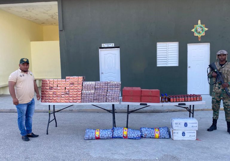 Decomisan contrabando de 79 mil cigarrillos oculto bajo piso falso de un camión en Santiago Rodríguez