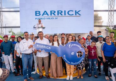 Barrick Pueblo Viejo abre las puertas a un futuro mejor para 20 hogares de la comunidad El Naranjo