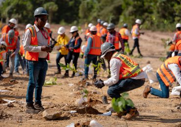 Ministerio de Energía y Minas participa en jornada de reforestación en área de presa de colas de Mejita