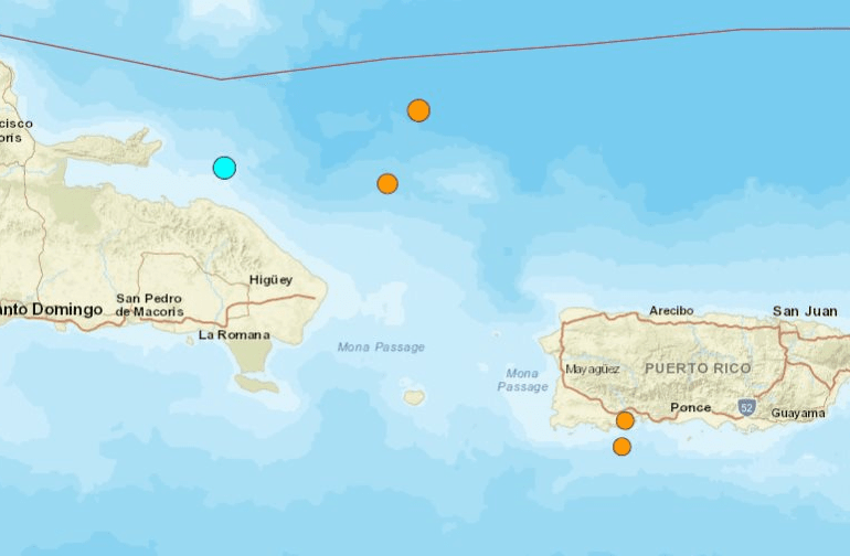 Se registran dos sismos en el Atlántico al este de Miches