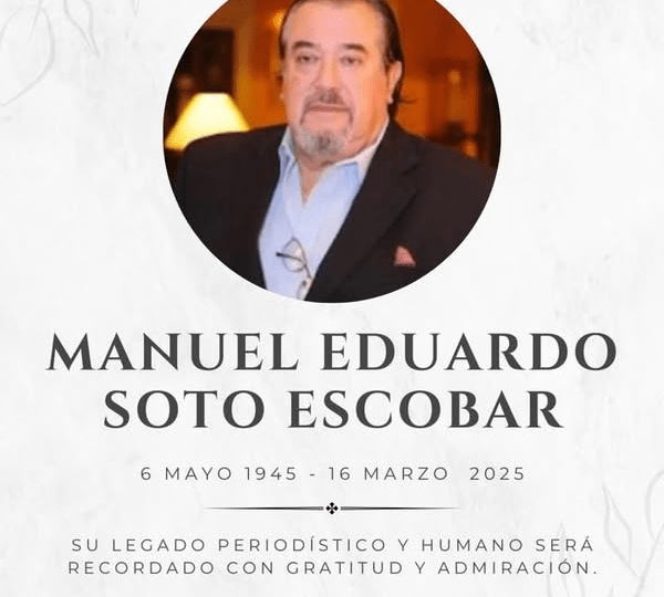 Acroarte lamenta el fallecimiento del periodista Manuel Eduardo Soto