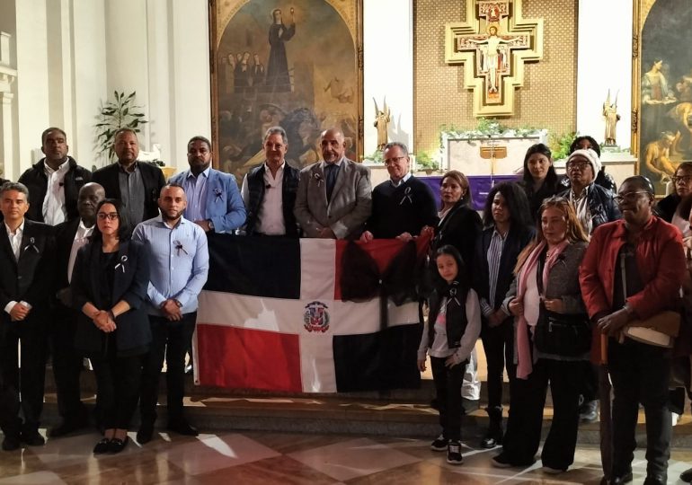 Fuerza del Pueblo en Madrid realiza misa en honor  a las víctimas del Jet Set en RD