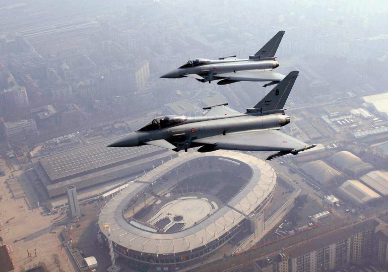 Italia desplegará "eurofighters" y un destructor para la seguridad en el funeral del papa
