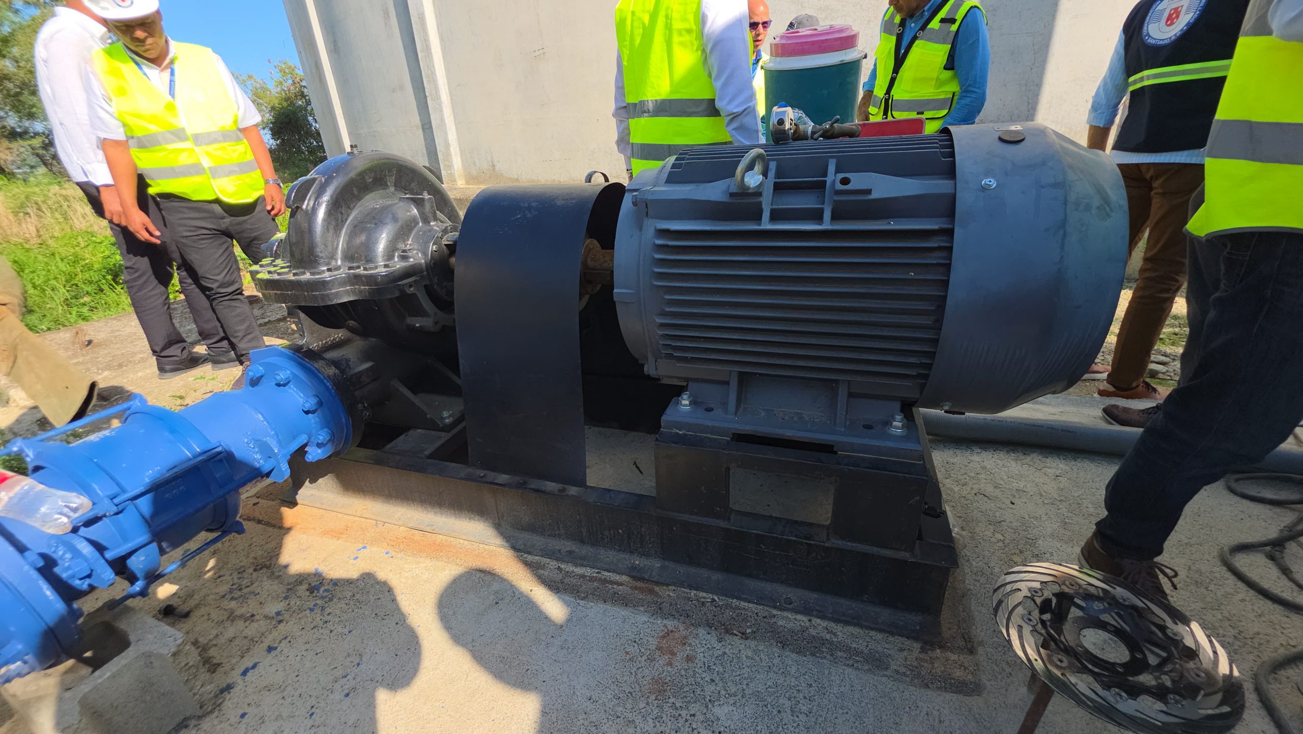 Coraasan avanza trabajos estación de bombeo en tanque La Barranquita