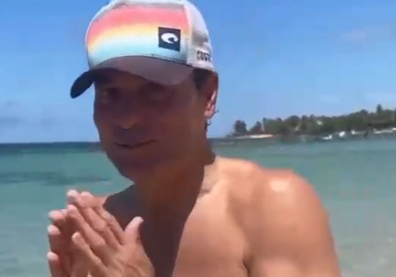 Chayanne recarga energías en Puerto Rico en este sábado santo