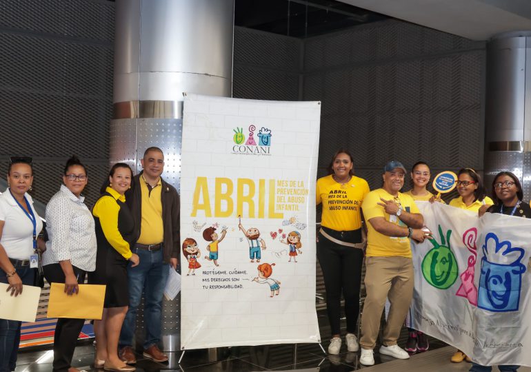 CONANI cierra “Mes de la Prevención del Abuso Infantil” con parada artística