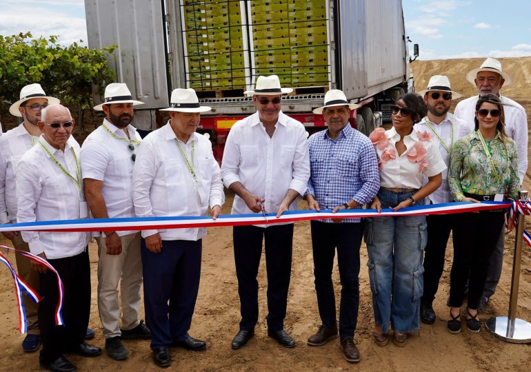 Presidente Abinader y Ministro Limber Cruz inician exportaciones de uva dominicana: Un hito en la agroindustria nacional