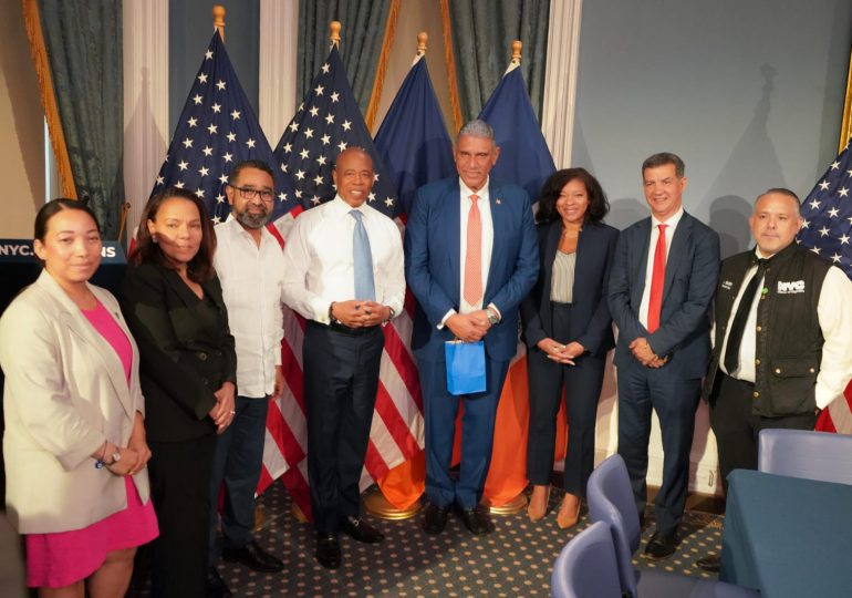 Eric Adams y autoridades dominicanas ultiman detalles para memorándum entendimiento sobre gestión de riesgos y catástrofes