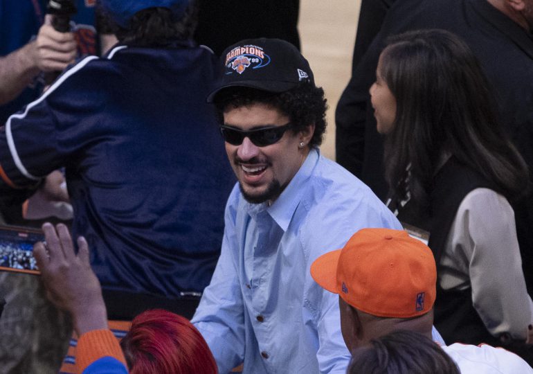 Bad Bunny, Lenny Kravitz y otras figuras se ilusionan con los New York Knicks