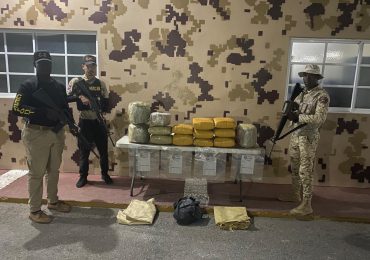 Video: CESFRONT y DNCD decomisan 135 libras de un vegetal que se presume es marihuana