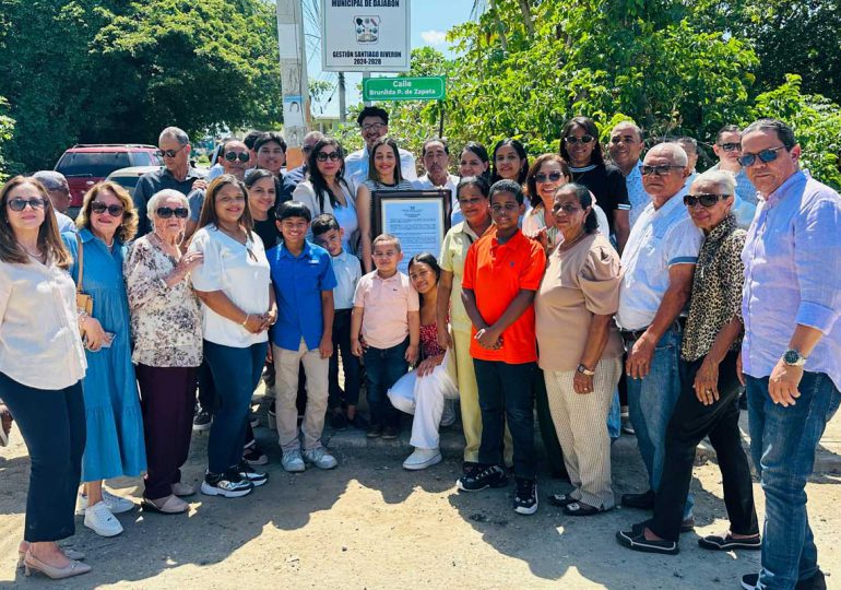 Alcaldía de Dajabón designa calle en homenaje a Brunilda Padilla de Zapata