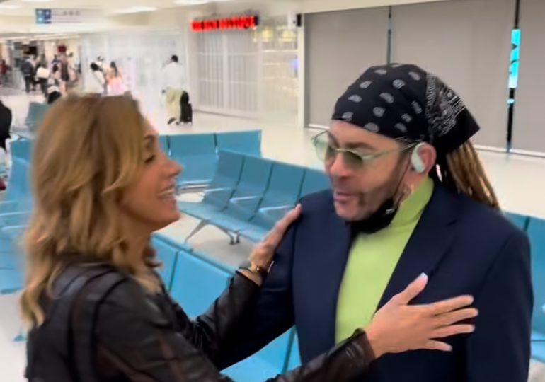 Lili Estefan y Toño Rosario protagonizan entretenido momento al encontrarse en Puerto Rico