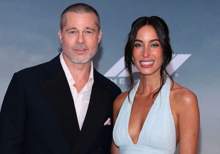 Así fue la aparición pública de Brad Pitt con su novia Inés en el estreno de F1