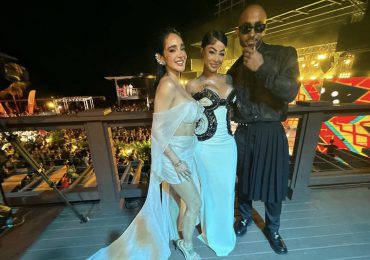 Caramelo y Manelyk comparten encuentro con Yailin La Más Viral en Premios Tú Música Urbano  