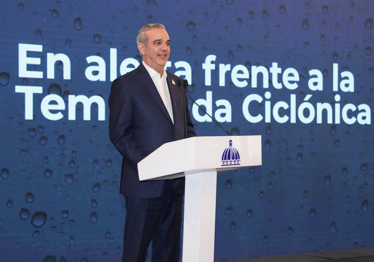 Presidente Abinader presenta plan de contingencia ante temporada ciclónica 2025