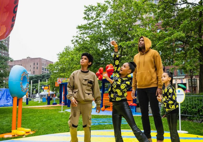 Horford celebra el Día Internacional del Juego compartiendo tiempo de calidad con sus hijos