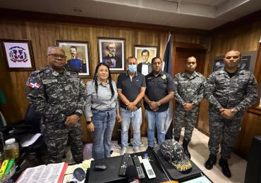 Director de la Policía Nacional en la Región Espaillat-Hermanas Mirabal recibe visita en su despacho