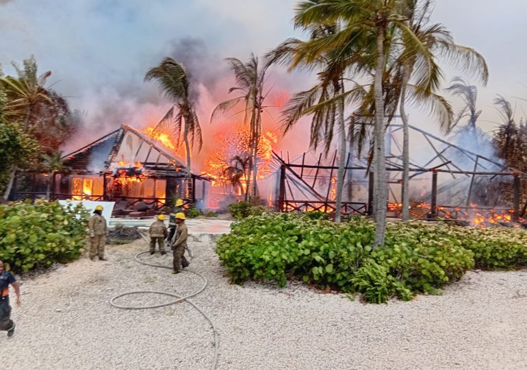 Se registra incendio de magnitud en Cap Cana, provincia La Altagracia