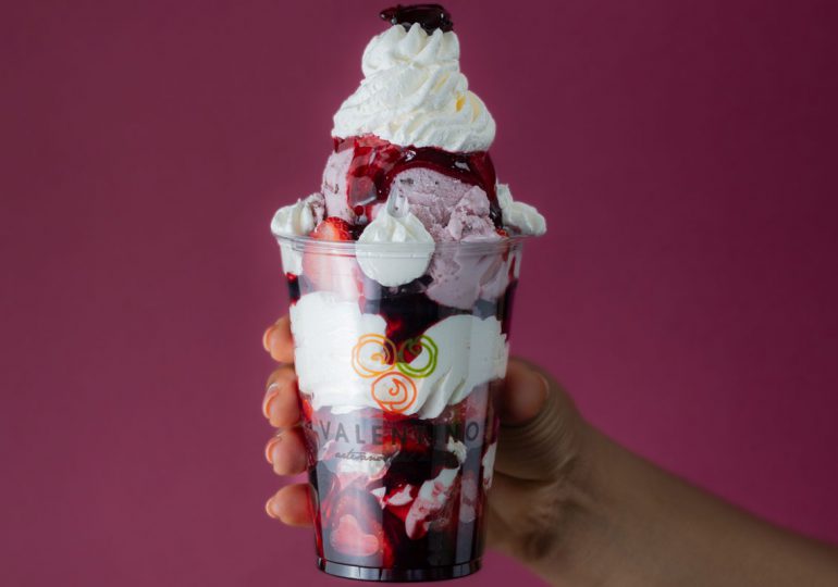 Fresa Crema propuesta de Helados Valentino