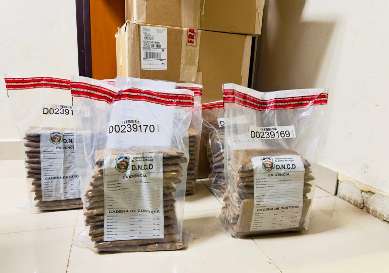 Video: DNCD decomisa 75 láminas de presunta cocaína ocultas en cajas de tabaco en el AILA