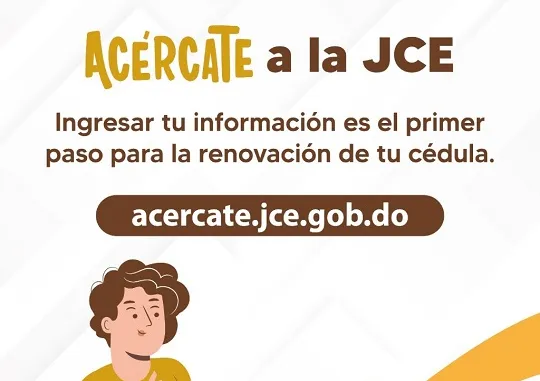 “Acércate”: campaña digital para actualizar datos de contacto de la JCE