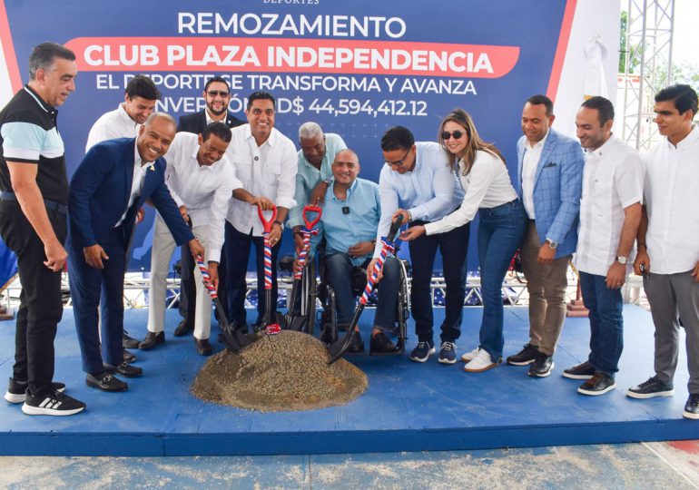 Video | Ministro Kelvin Cruz inicia construcción de multiuso del Club Plaza Independencia