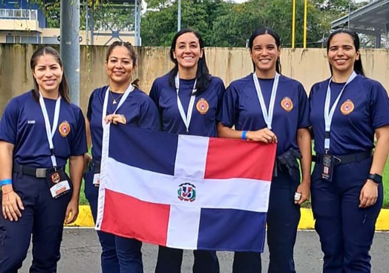 Video | Bomberas del DN conquistan primer lugar en competencia de destrezas en Panamá