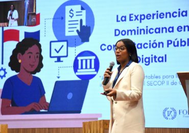 Stephany Rosario resalta aprendizajes y retos del sistema de compras dominicano en foro internacional de compras públicas en Colombia
